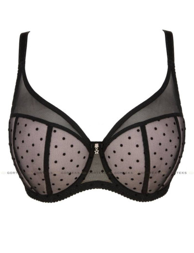 Бюстгальтер балконет Gorteks CIAO B4 U, Цвет: черный/розовый, Размеры: 75B, изображение 9