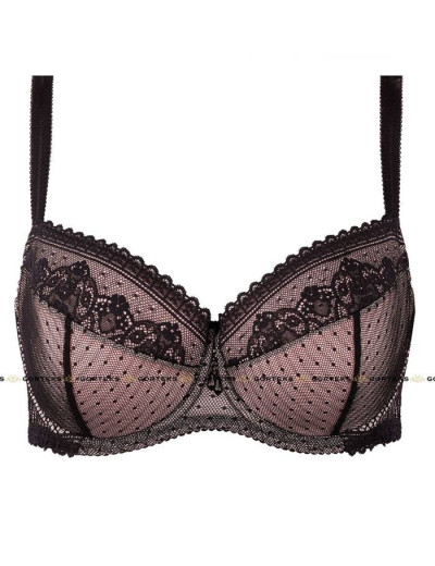 Бюстгальтер балконет Gorteks LANA B4 U, Цвет: черно-розовый, Размеры: 85H, изображение 6
