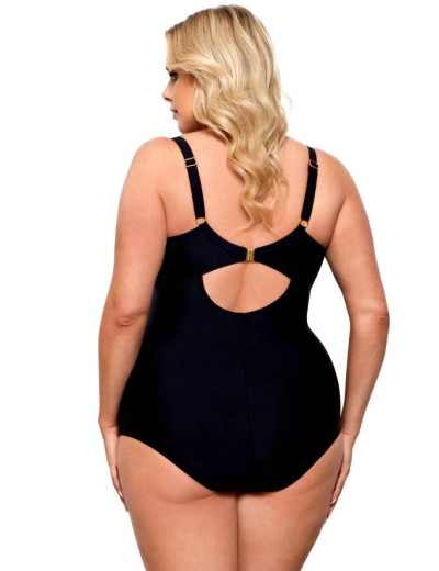 Слитный купальник с уплотненной чашкой Lorin L4394/1 BIG, Цвет: флора, Размеры: 85C, изображение 2