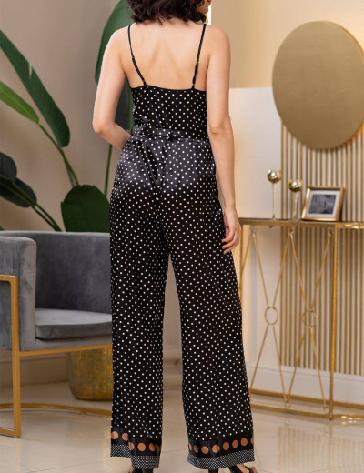 Атласный комбинезон Mia-Amore CAMILLA 8955, Цвет: черный, Размеры: S, изображение 2