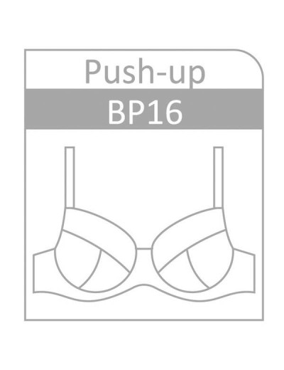 Бюстгальтер балконет пуш-ап Nipplex BENITA P-UP, Цвет: бургундское вино, Размеры: 65D, изображение 4