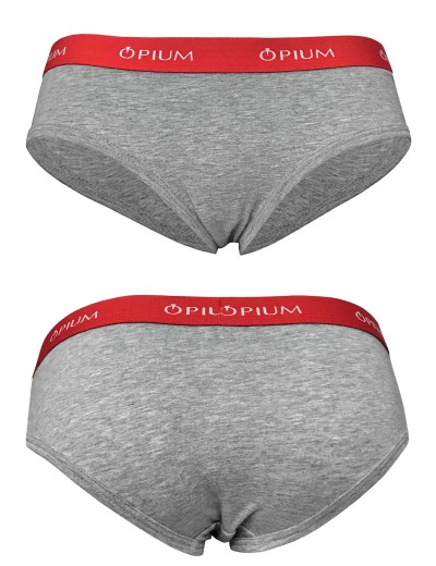 Трусы шорты хлопковые Opium T-31 серый меланж, Цвет: серый меланж, Размеры: S, изображение 4