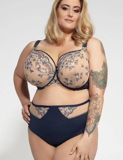 Бюстгальтер мягкий Kris Line JASSMIN soft, Цвет: синий, Размеры: 70F, изображение 3