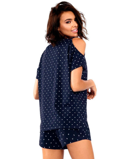 Домашний комплект с шортами Lorin P1536, Цвет: темно-синий, Размеры: M, изображение 2