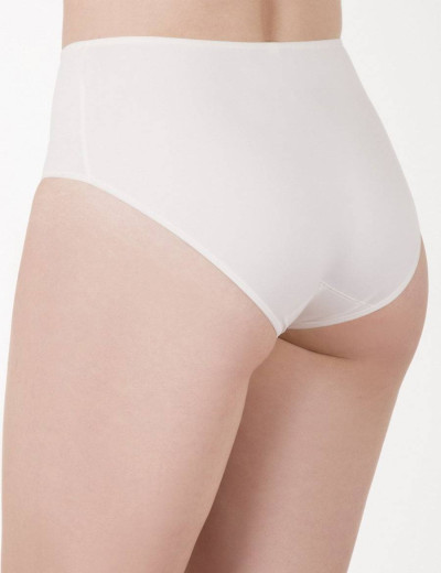 Высокие трусы слипы Milavitsa 260140 приглушенно-белый, Цвет: приглушенно-белый, Размеры: 2XL, изображение 2