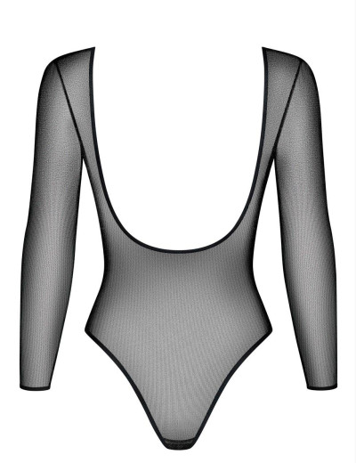Полупрозрачное боди Obsessive B123 TEDDY, Цвет: черный, Размеры: S/M, изображение 4