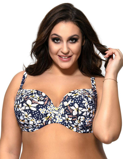 Верх купальника с уплотненной чашкой Ava SK114 U, Цвет: флора, Размеры: 90D, изображение 3