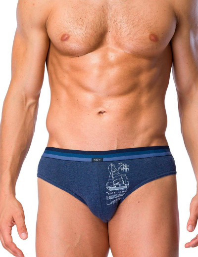 Комплект трусов слипов Key MPP 710 A21 (2 шт), Цвет: синий+коралл, Размеры: M, изображение 2