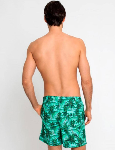 Пляжные мужские шорты LEYEROO MARK 001, Цвет: зеленый, Размеры: M, изображение 2