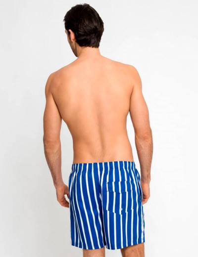 Пляжные мужские шорты LEYEROO MARK 003, Цвет: синий (полоска), Размеры: XL, изображение 2