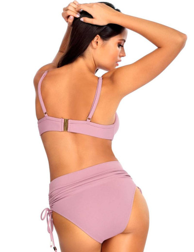 Раздельный купальник с высокими плавками Lorin L2355/1, Цвет: лаванда, Размеры: S, изображение 2