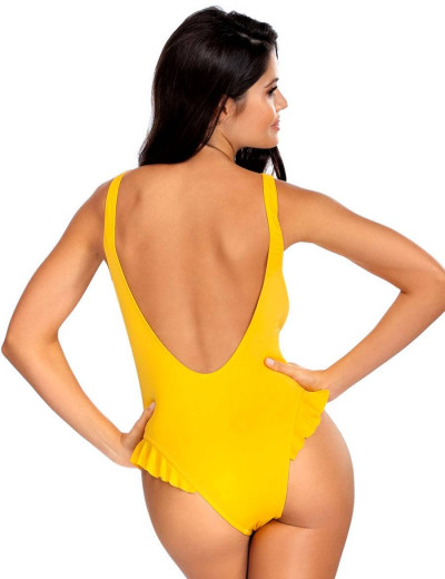 Совместный купальник с открытой спиной Lorin L4407/1, Цвет: желтый, Размеры: S, изображение 2