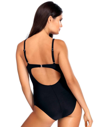 Совместный купальник пуш-ап Lorin L4439/1, Цвет: флора, Размеры: 75D, изображение 2