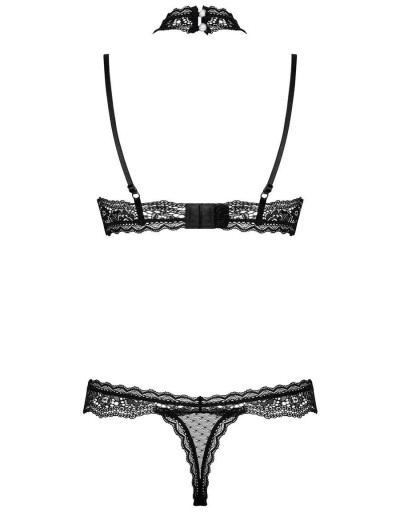 Соблазнительное боди Obsessive CLAUDUSIA TEDDY, Цвет: черный, Размеры: L/XL, изображение 4