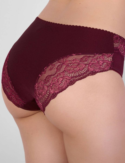 Трусы слипы биколор Simona M 035 бордо-роза, Цвет: бордо-роза, Размеры: L, изображение 2