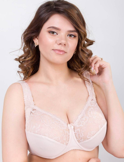 Бюстгальтер мягкий Simona M 912 серебристый пион, Цвет: серебристый пион, Размеры: 75H, изображение 2