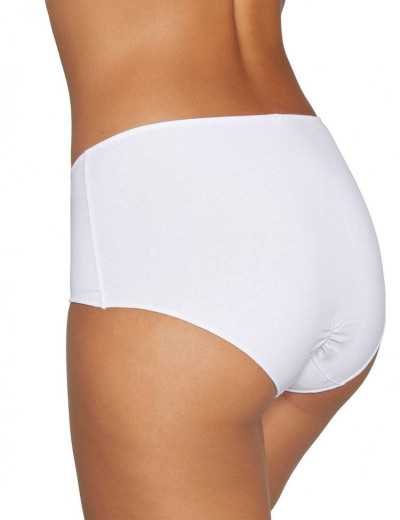 Трусы слипы из хлопка Ysabel Mora MIDI PANTY 19683 белый, Цвет: белый, Размеры: M, изображение 2