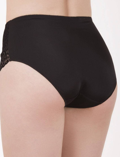 Высокие трусы слипы Elli 420 бархат черный, Цвет: бархат черный, Размеры: L, изображение 2