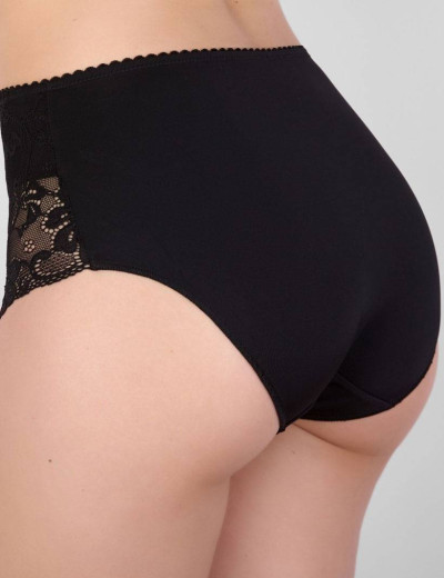 Высокие трусы слипы Elli 420 черный, Цвет: черный, Размеры: XL, изображение 2