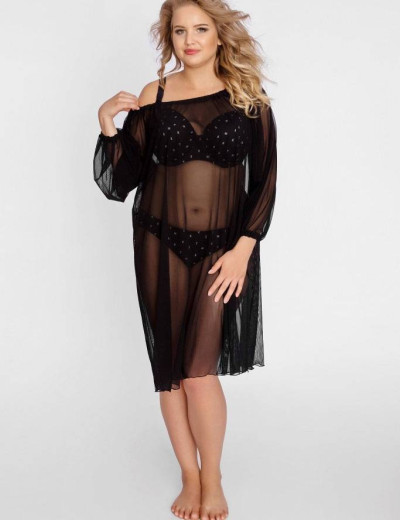 Туника пляжная Akcent 3, Цвет: черный, Размеры: S/M, изображение 2