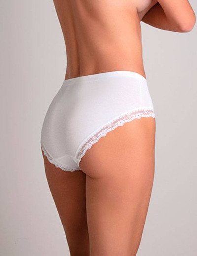 Набор хлопковых трусов слипы-миди Cotonella GD290 L_ALTRA bianco (2 шт), Цвет: bianco (белый), Размеры: S, изображение 2