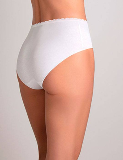 Набор хлопковых трусов слипы-миди Cotonella GD293 L_ALTRA bianco (3 шт), Цвет: bianco (белый), Размеры: S, изображение 2