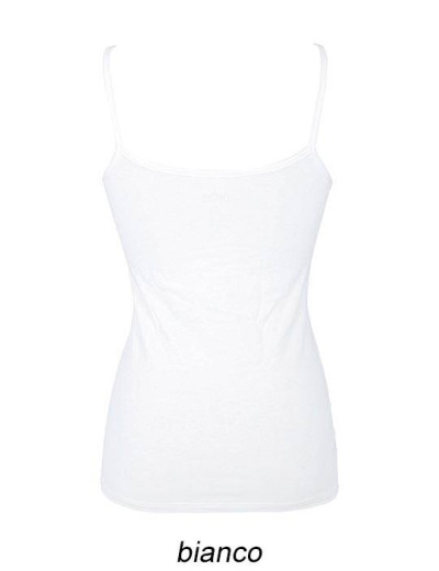 Хлопковая майка на тонких бретелях Cotonella GD006 L_ALTRA bianco, Цвет: bianco (белый), Размеры: XL, изображение 4