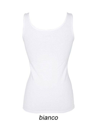 Майка хлопковая на широких бретелях Cotonella GD009 L_ALTRA bianco, Цвет: bianco (белый), Размеры: XL, изображение 4