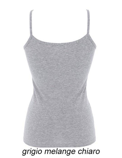 Майка хлопковая на тонких бретелях Cotonella GD135 L_ALTRA grigio melange, Цвет: grigio melange (серы, Размеры: XL, изображение 4 Майка хлопковая на тонких бретелях Cotonella GD135 L_ALTRA grigio melange, Цвет: grigio melange (серы, Размеры: XL, изображение 4
