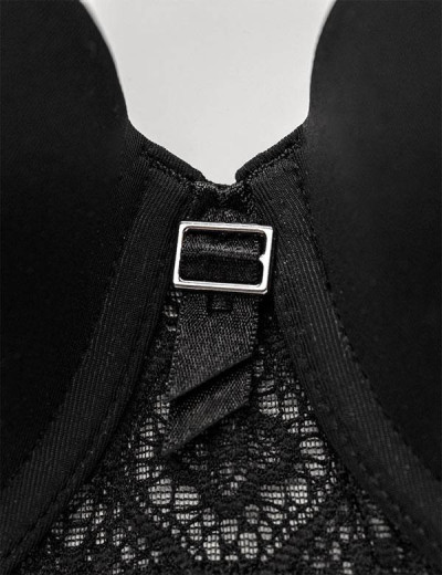 Бюстгальтер балконет с пуш-ап Dimanche VIVIENE 1581 черный, Цвет: черный, Размеры: 70B, изображение 2