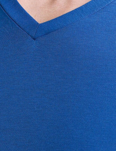 Футболка с треугольным вырезом Jolidon M17BL blue, Цвет: blue (синий), Размеры: M, изображение 3