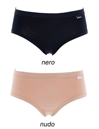 Трусы слипы-миди Cotonella 8124 INTIMO NATURALE, Цвета: nero (черный), Размеры: 3XL, изображение 3
