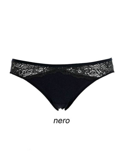 Набор трусов слипов Cotonella AD532 INTIMO NATURALE nero (2 шт), Цвет: nero (черный), Размеры: L, изображение 2