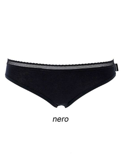 Набор трусов слипов Cotonella AD654 INTIMO NATURALE nero (2 шт), Цвет: nero (черный), Размеры: L, изображение 2