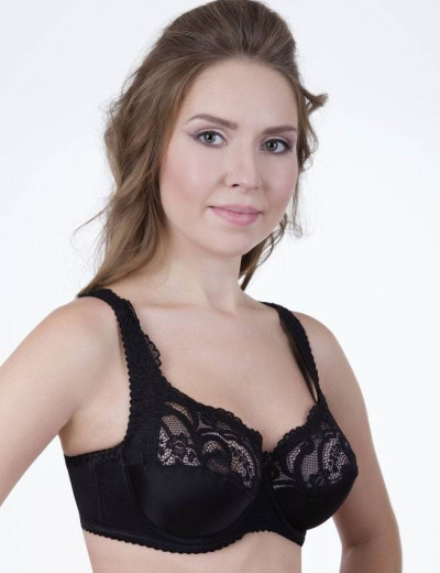 Бюстгальтер мягкий с подкроем Elli 1010 черный, Цвет: черный, Размеры: 80H, изображение 2