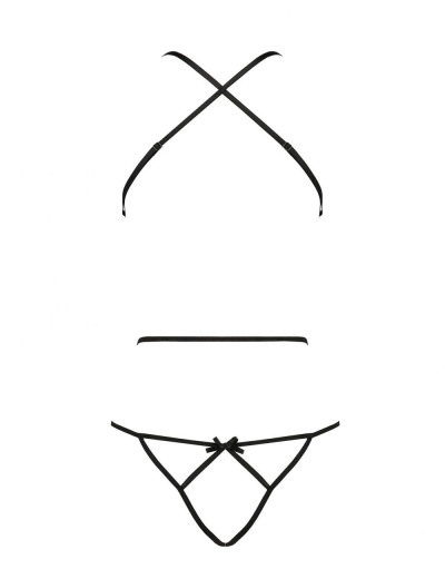 Соблазнительное боди Passion ASUNA BODY, Цвет: черный, Размеры: S/M, изображение 4