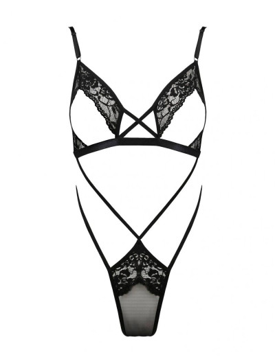 Соблазнительное боди Passion DIABOLINA BODY, Цвет: черный, Размеры: 2XL/3XL, изображение 3