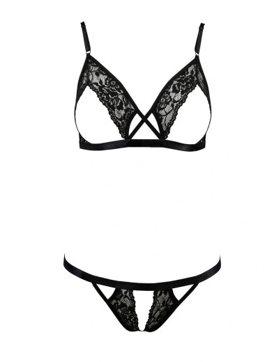 Сексуальный комплект Passion DIABOLINA SET, Цвет: черный, Размеры: L/XL, изображение 3