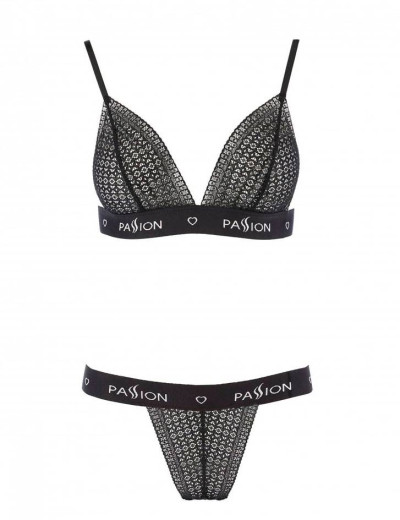 Соблазнительный комплект Passion GLAMISS SET black, Цвет: черный, Размеры: 2XL/3XL, изображение 3