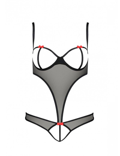 Соблазнительное боди Passion HEIDI BODY, Цвет: черный, Размеры: L/XL, изображение 3