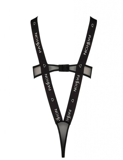 Дерзкое боди Passion KYOUKA BODY black, Цвет: черный, Размеры: 2XL/3XL, изображение 4