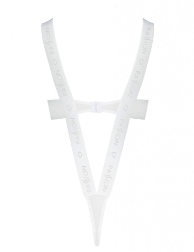 Дерзкое боди Passion KYOUKA BODY white, Цвет: белый, Размеры: 2XL/3XL, изображение 3