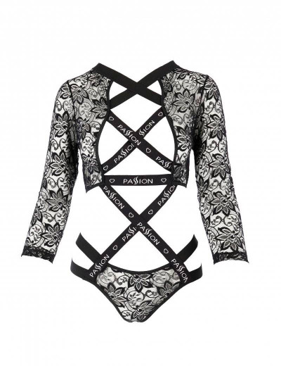 Эротическое боди Passion LETICIA BODY, Цвет: черный, Размеры: L/XL, изображение 3