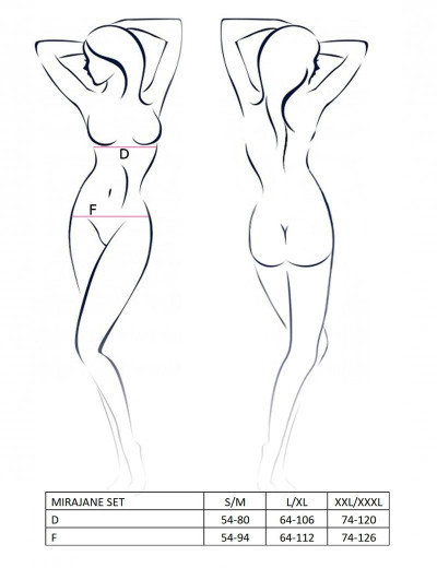 Сексуальный комплект Passion MIRAJANE SET, Цвет: черный, Размеры: 2XL/3XL, изображение 5 Сексуальный комплект Passion MIRAJANE SET, Цвет: черный, Размеры: 2XL/3XL, изображение 5