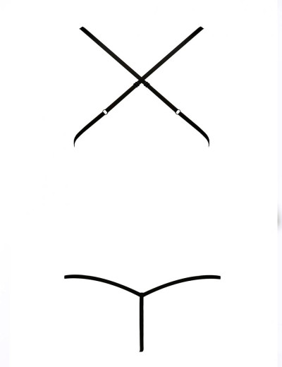 Соблазнительное боди Passion ORIHIME BODY, Цвет: белый, Размеры: 2XL/3XL, изображение 4