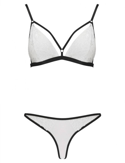 Сексуальный комплект Passion ORIHIME SET, Цвет: белый, Размеры: 2XL/3XL, изображение 3