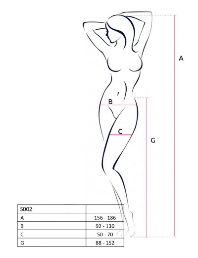 Сексуальные колготки Passion S 002 white, Цвет: белый, Размеры: 1/2, изображение 3