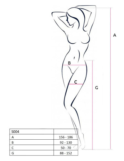 Сексуальные колготки Passion S 004 red, Цвет: красный, Размеры: S/M, изображение 3