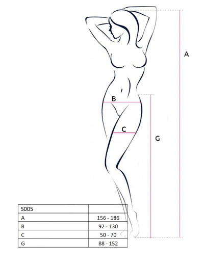 Сексуальные колготки Passion S 005 red, Цвет: красный, Размеры: 1/2, изображение 3