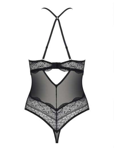 Соблазнительное боди Passion YONA BODY, Цвет: черный, Размеры: 2XL/3XL, изображение 4